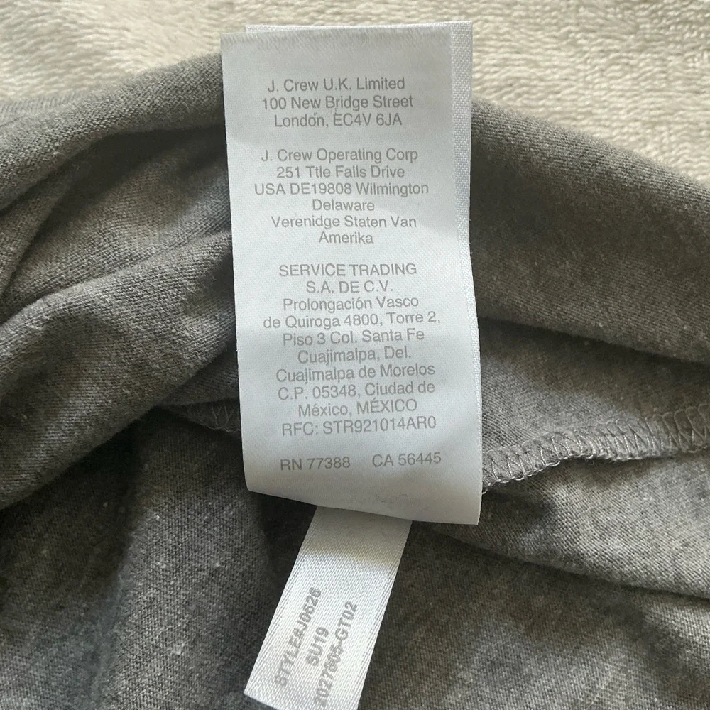 J. Crew Heather Gray Short-Sleeve Crewneck Tee - Picture 10 of 10